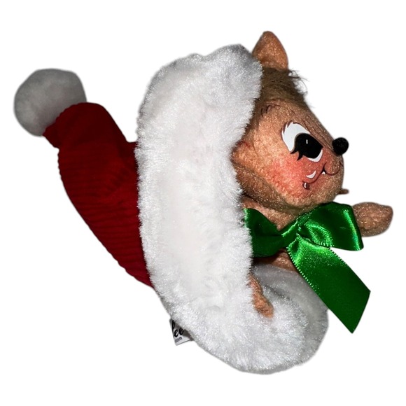 Lot of‎ 2-Annalee Christmas Mouse In Hat 2019 & White Cat In Hat/Mittens - Picture 3 of 10